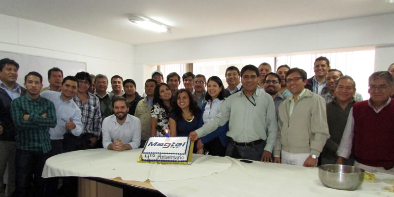 El equipo de Magtel en Perú celebra su cuarto aniversario inmerso en notables proyectos