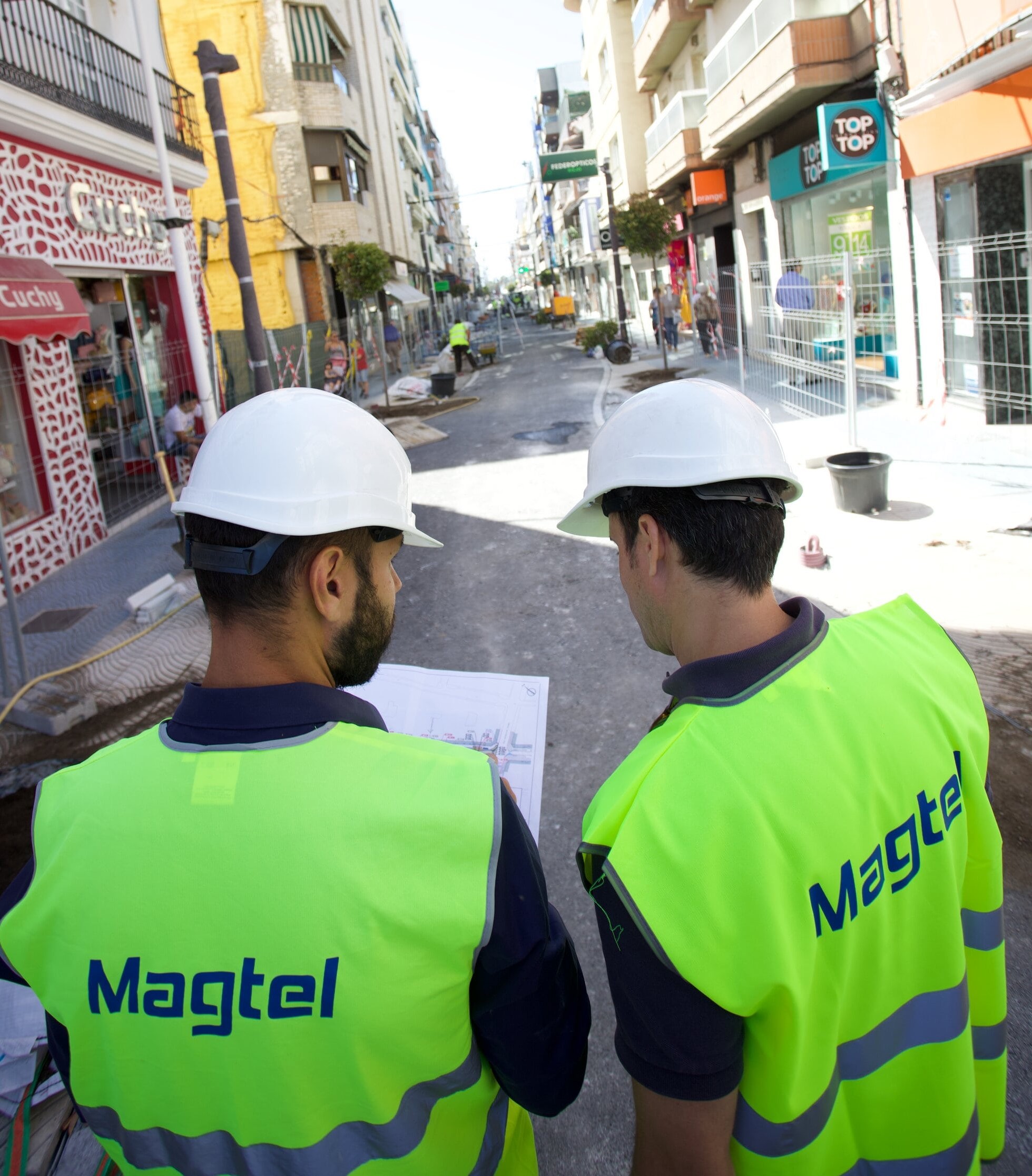 Magtel inicia las obras de regeneración urbana en la barriada de San Francisco de Palma del Río