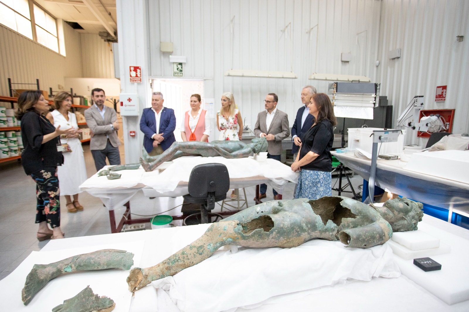 La presidenta de Fundación Magtel y la consejera de Cultura y Patrimonio Histórico de la Junta firman un convenio para la investigación y conservación de los efebos de Pedro Abad (Córdoba)