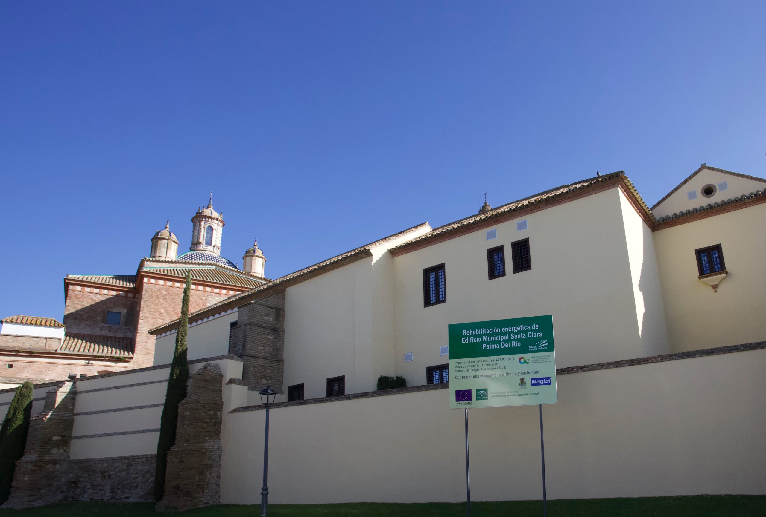 Magtel posibilita la eficiencia energética del antiguo Convento de Santa Clara en Palma del Río (Córdoba)